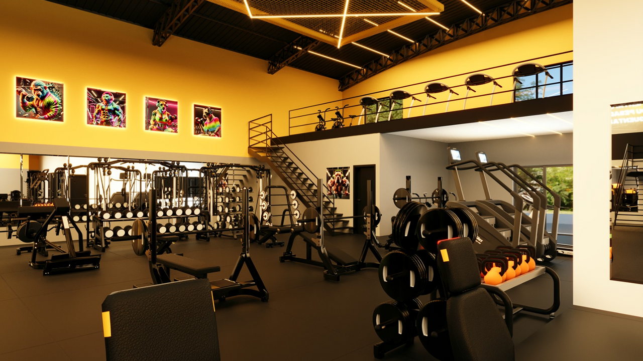 Imagem da estrutura da academia