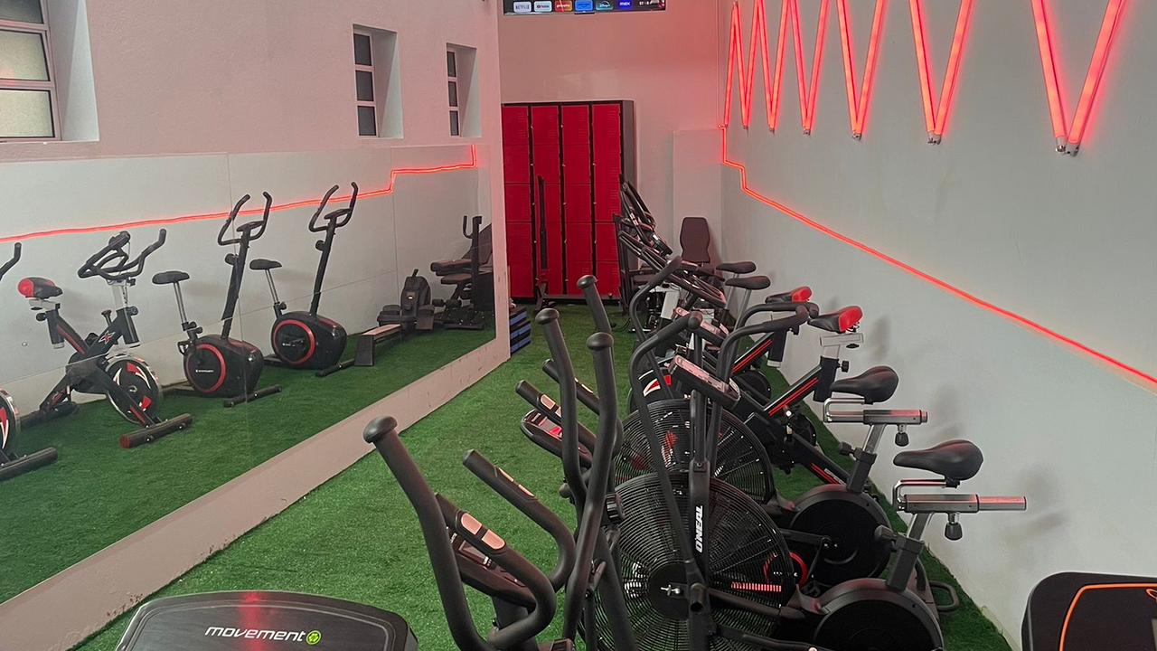 Imagem da estrutura da academia