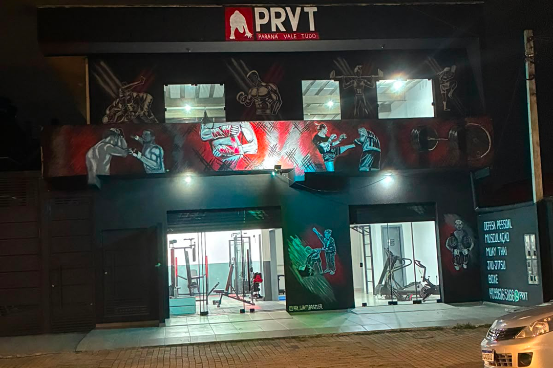 Imagem da estrutura da academia