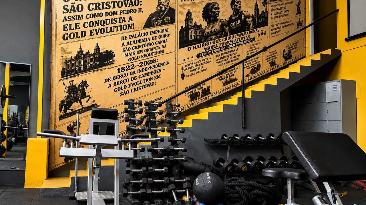 Imagem da estrutura da academia