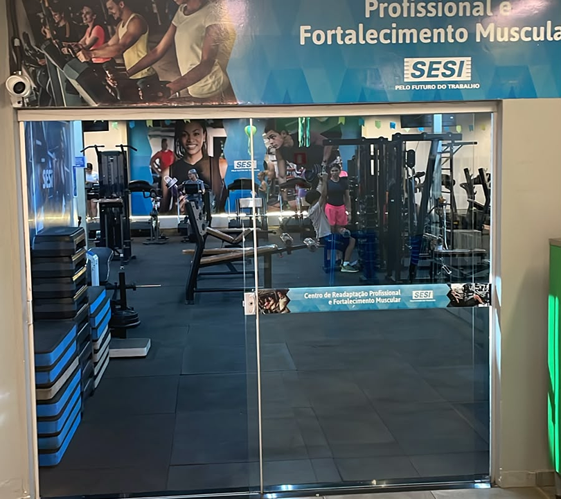 Imagem da estrutura da academia