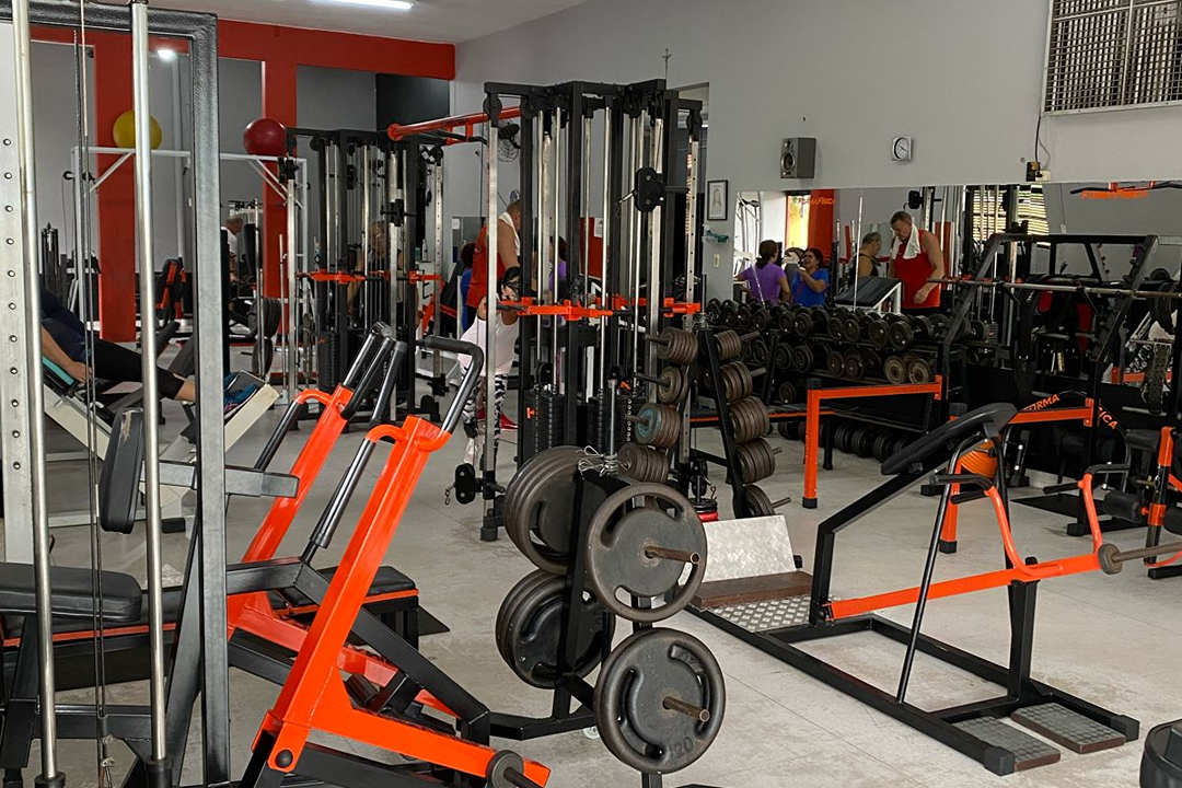 Imagem da estrutura da academia