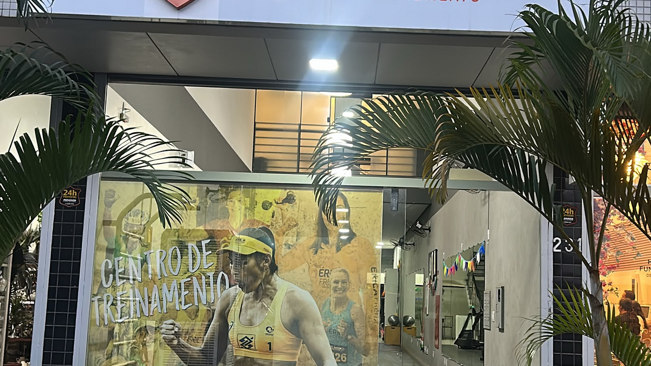 Imagem da estrutura da academia