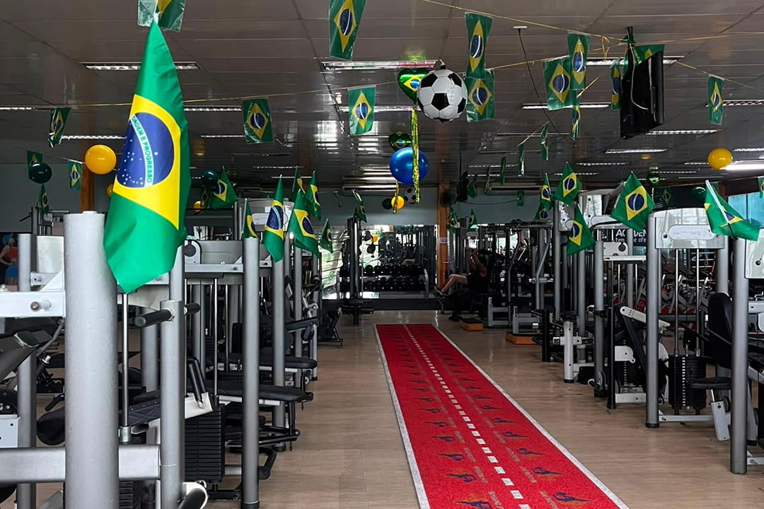 Imagem da estrutura da academia