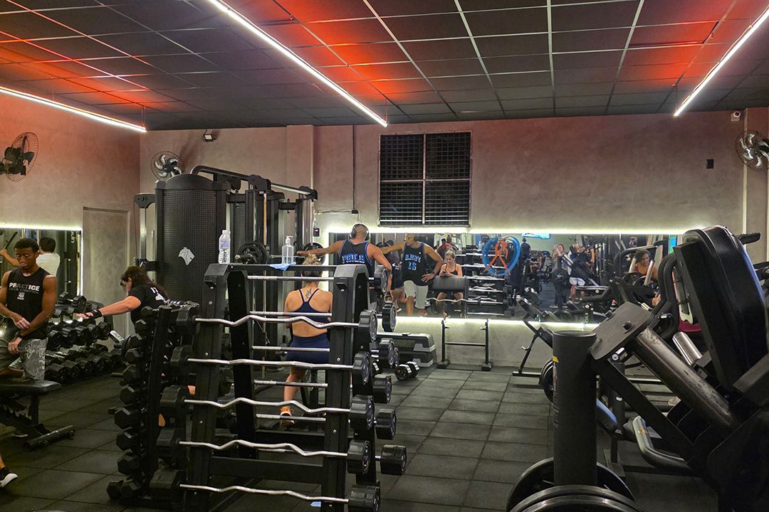 Imagem da estrutura da academia