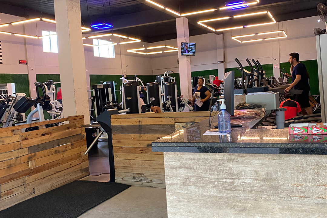 Imagem da estrutura da academia