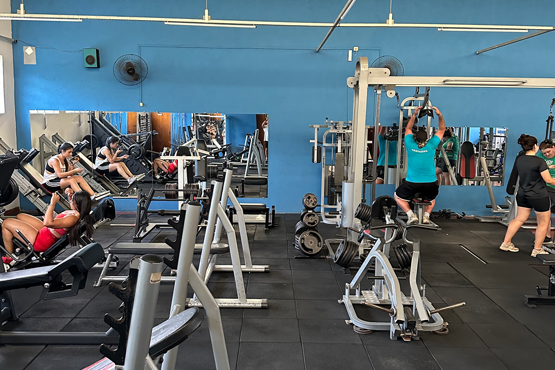 Imagem da estrutura da academia