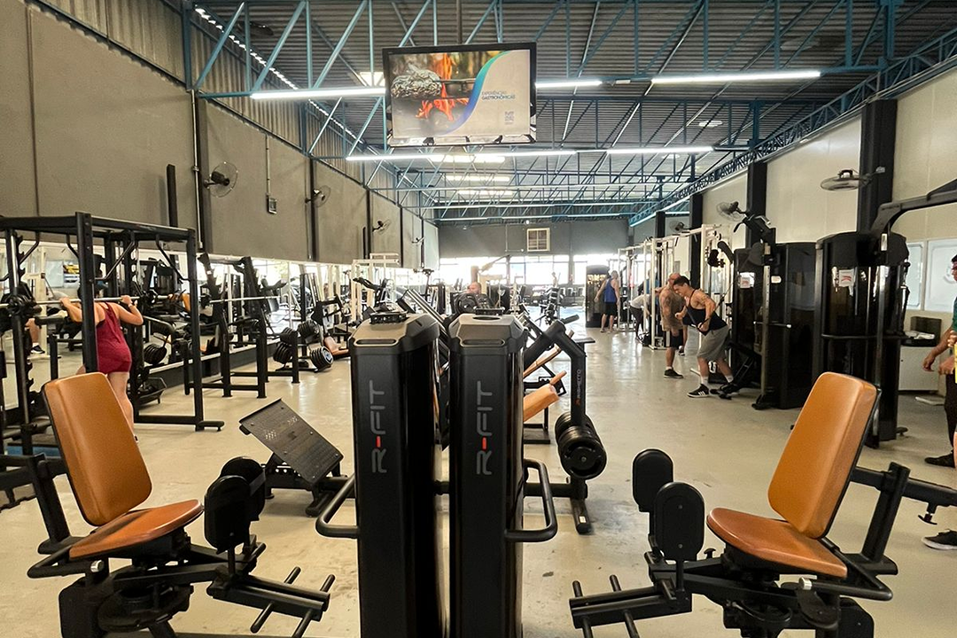 Imagem da estrutura da academia