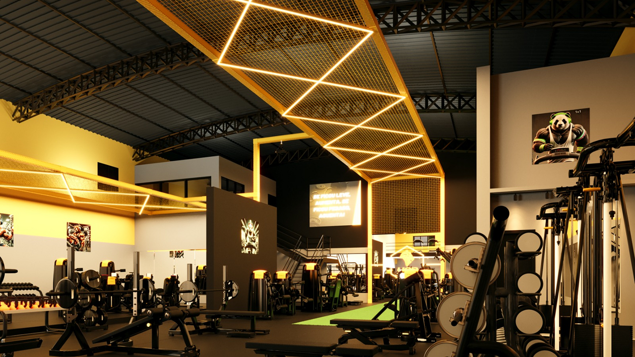 Imagem da estrutura da academia