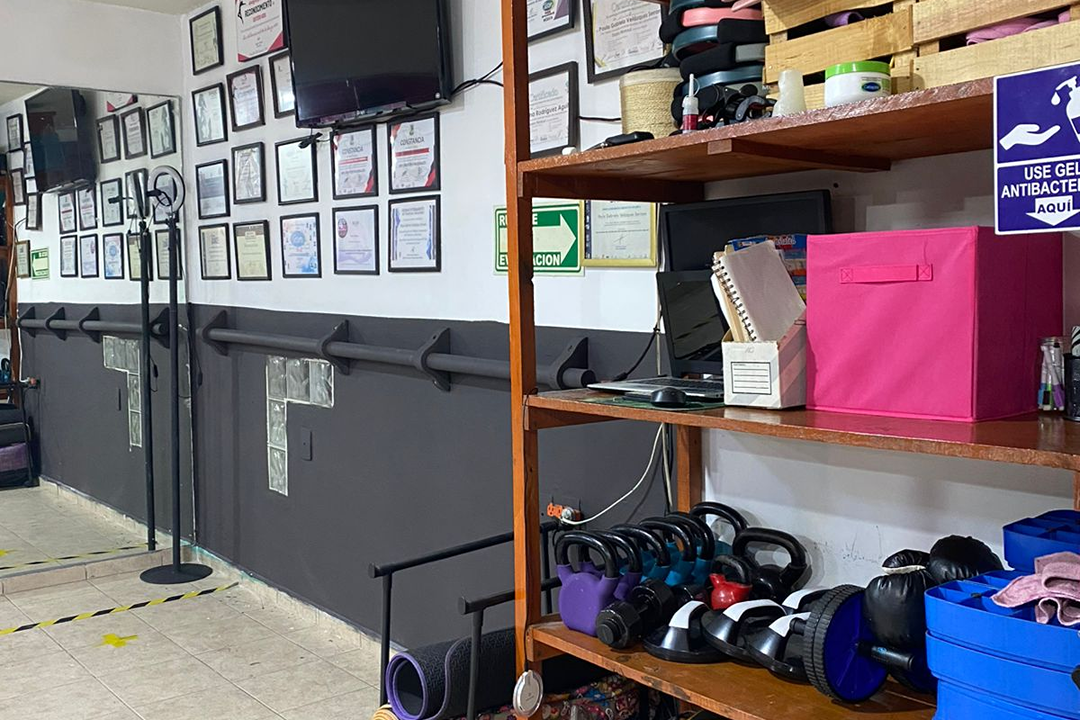 Imagem da estrutura da academia