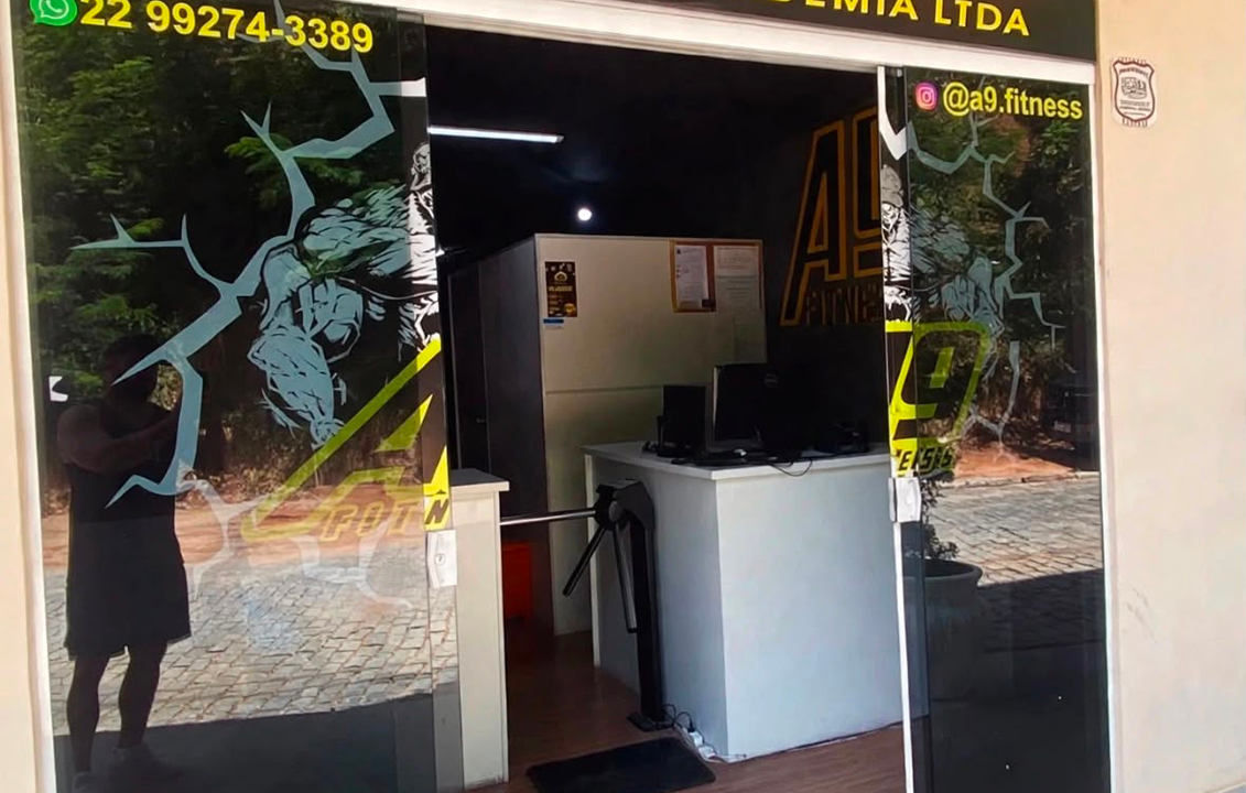 Imagem da estrutura da academia