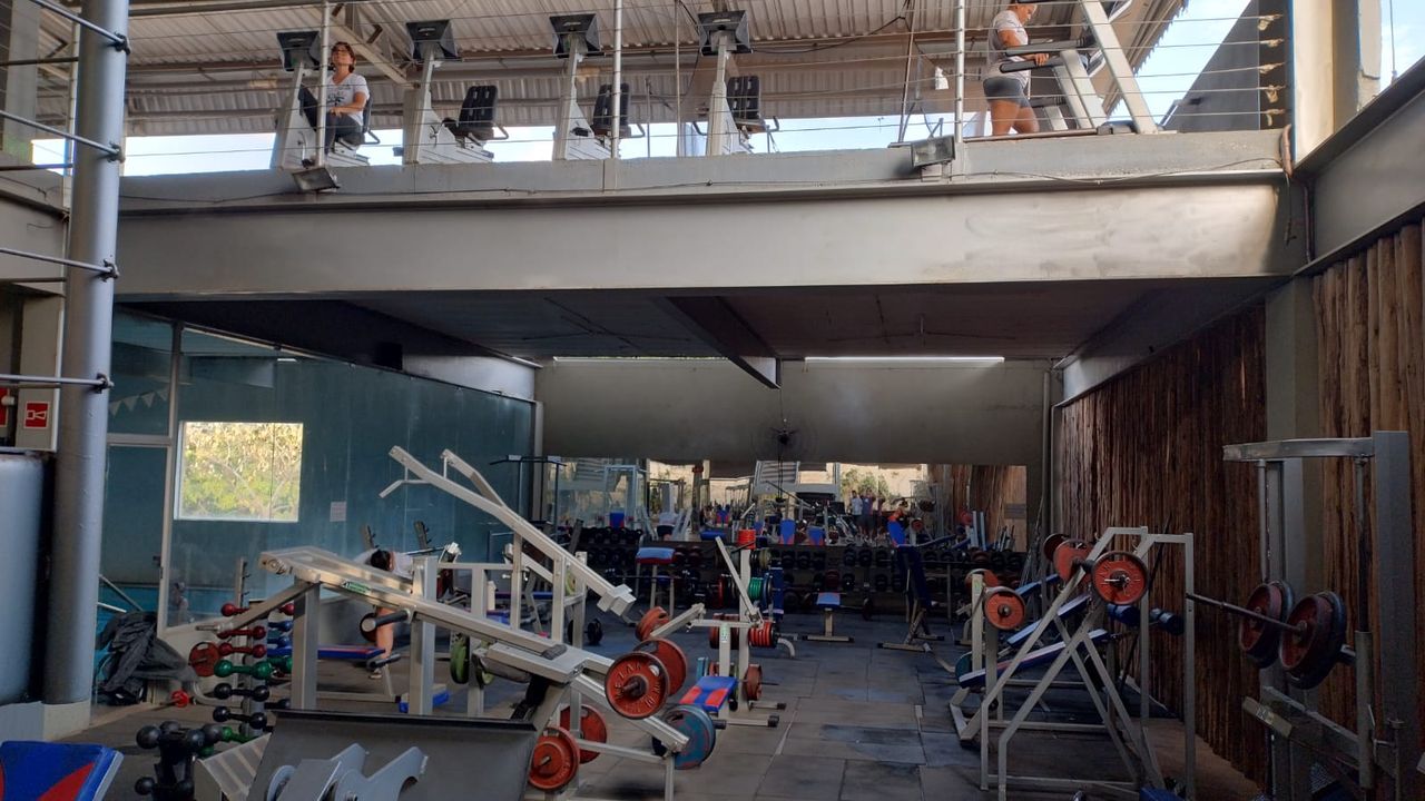 Imagem da estrutura da academia